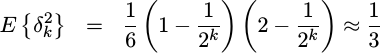 Discrete truncation variance only approximates 1/3