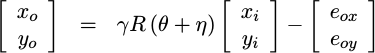 [X,Y] = gR(theta+eta)+errs