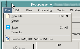 Creating an SVF file in Quartus